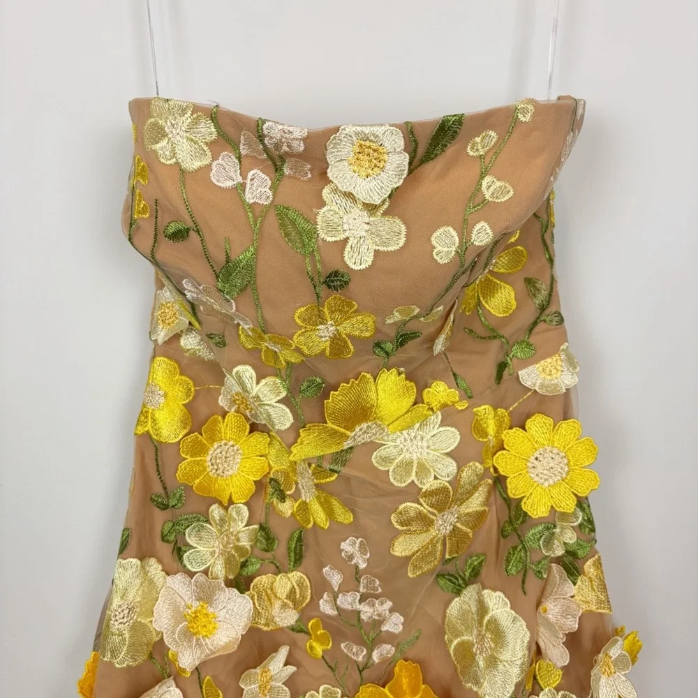 ELLIATT New Age Dress in Yellow Multi Size M - Picture 3 of 11